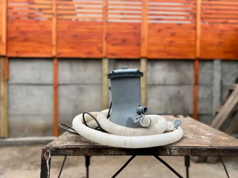 Filtro de piscina con mangueras y conexiones - 2