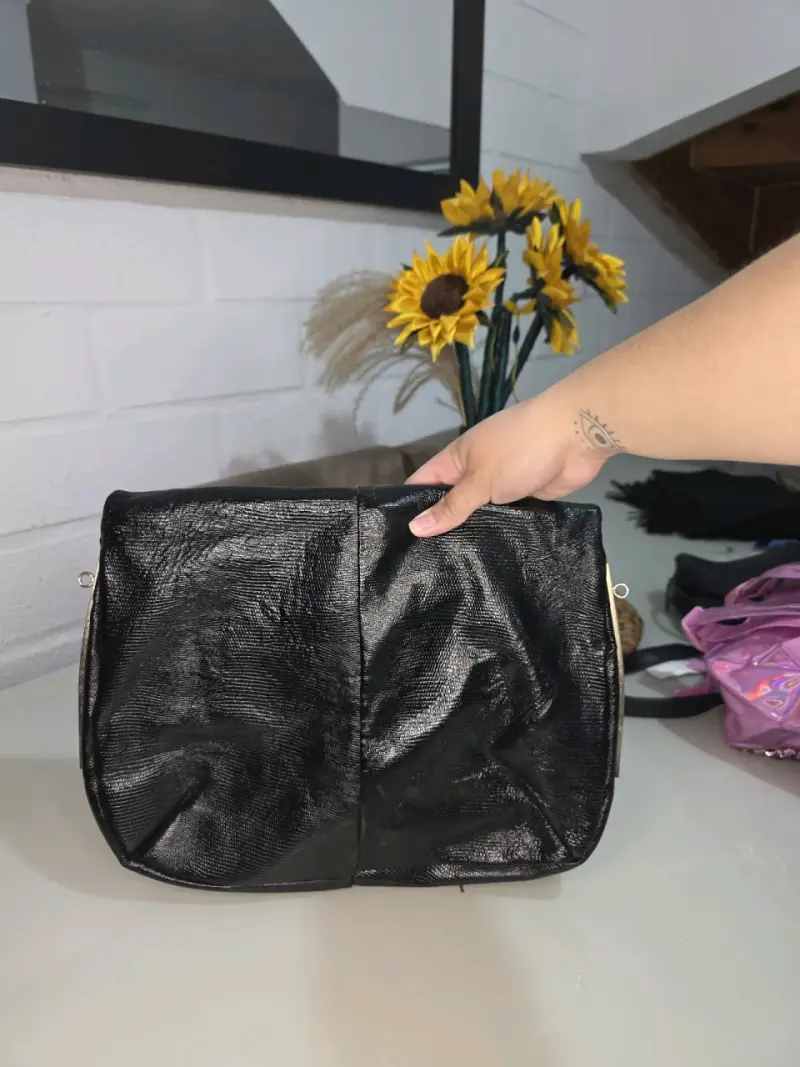 Bolso de mano negro elegante - 2