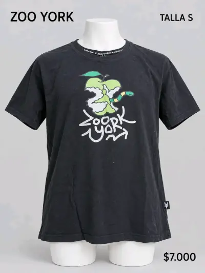 Polera Zoo York negra con diseño gráfico - miniatura 1