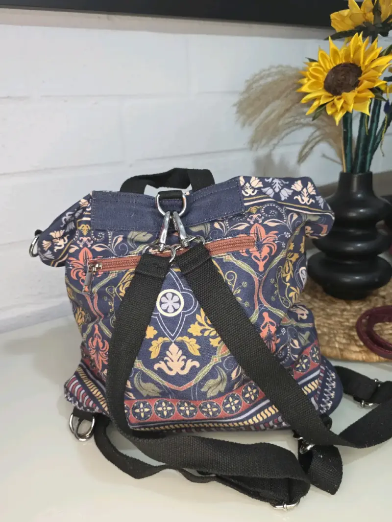Mochila estampada bohemia con correas ajustables - 2