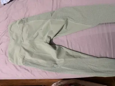 Leggings deportivos verdes Adidas para mujer - miniatura 3