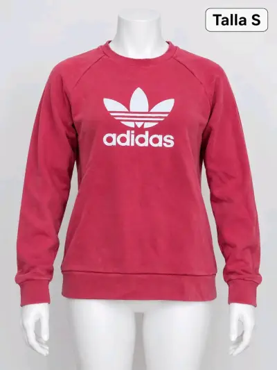 Polerón Adidas rojo para mujer talla S - miniatura 1