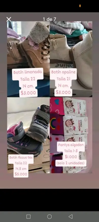Botines para niña talla 22 de varias marcas - miniatura 2
