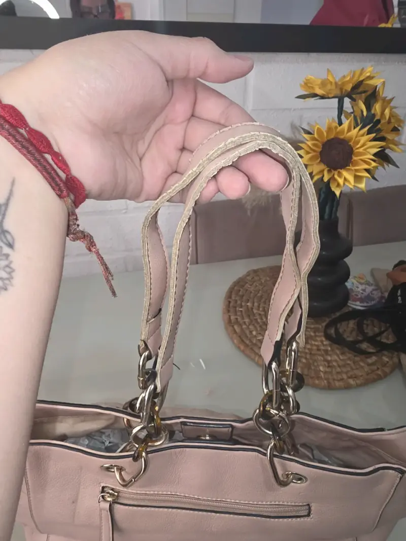 Bolso de mano rosa pálido - 3