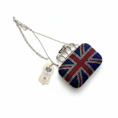 Clutch LYDC London Union Jack con Cristales y Cala - miniatura 4