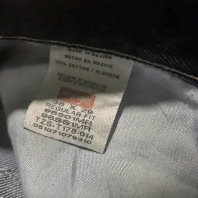 Jeans Wrangler Regular Fit Azul Oscuro - miniatura 3