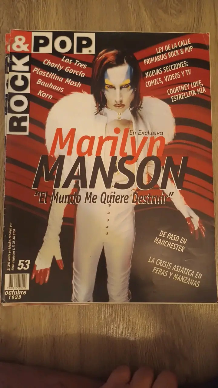 Revista Rock & Pop con Marilyn Manson 1998
