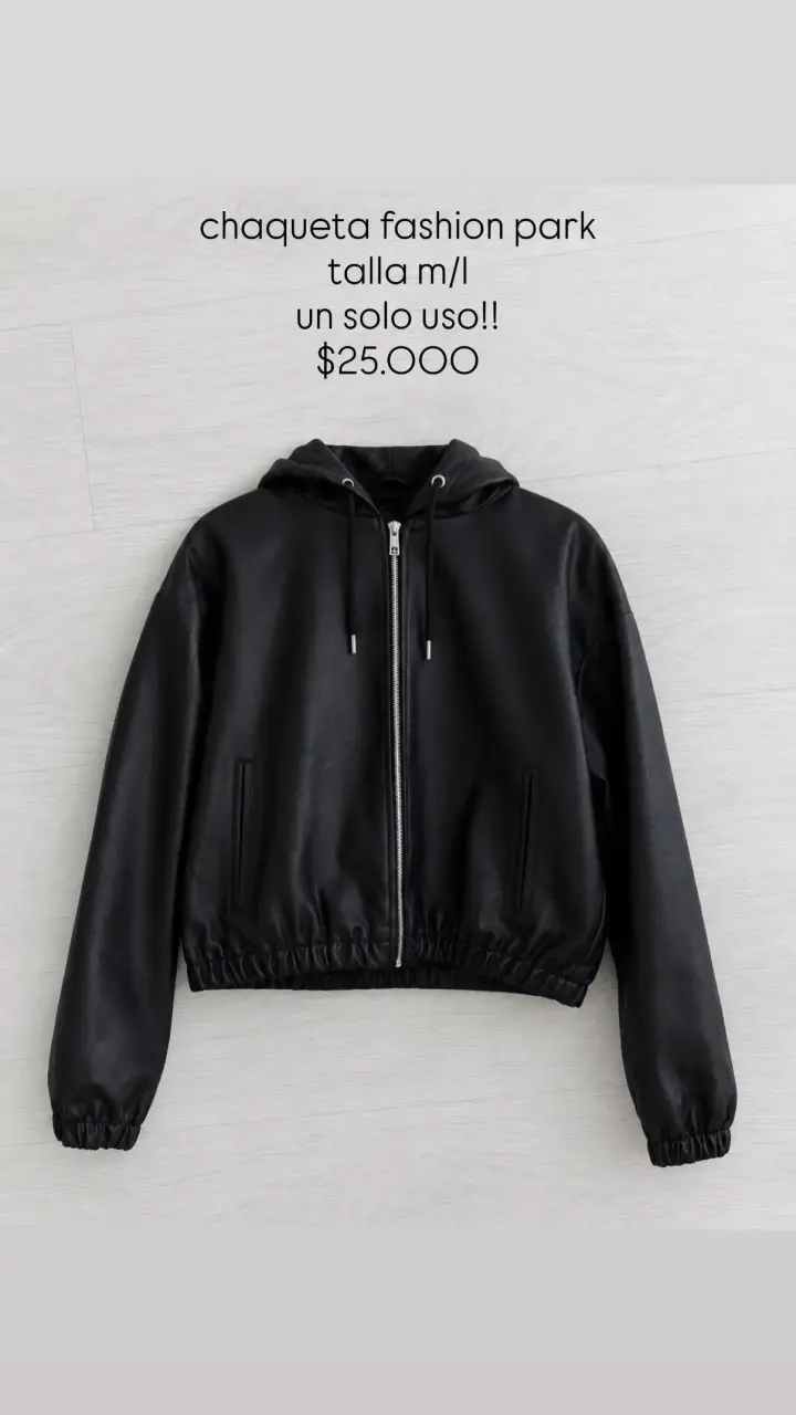 Chaqueta negra Fashion Park talla M/L