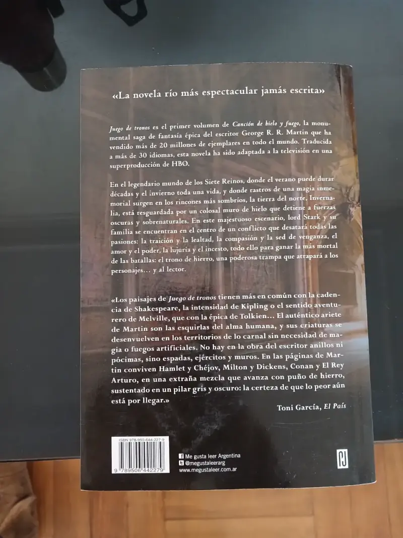 Libro Juego de Tronos de George R.R. Martin - 2