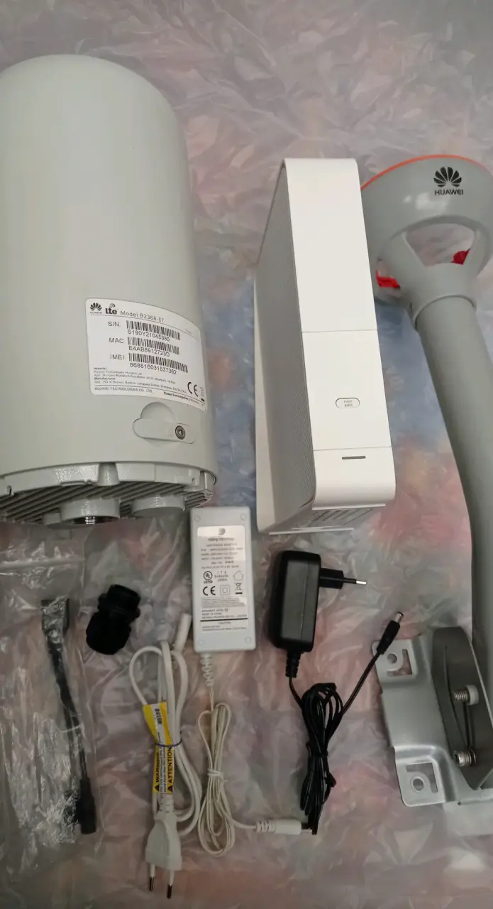 Kit Antena y Router Huawei B2368-57 4G LTE - 3