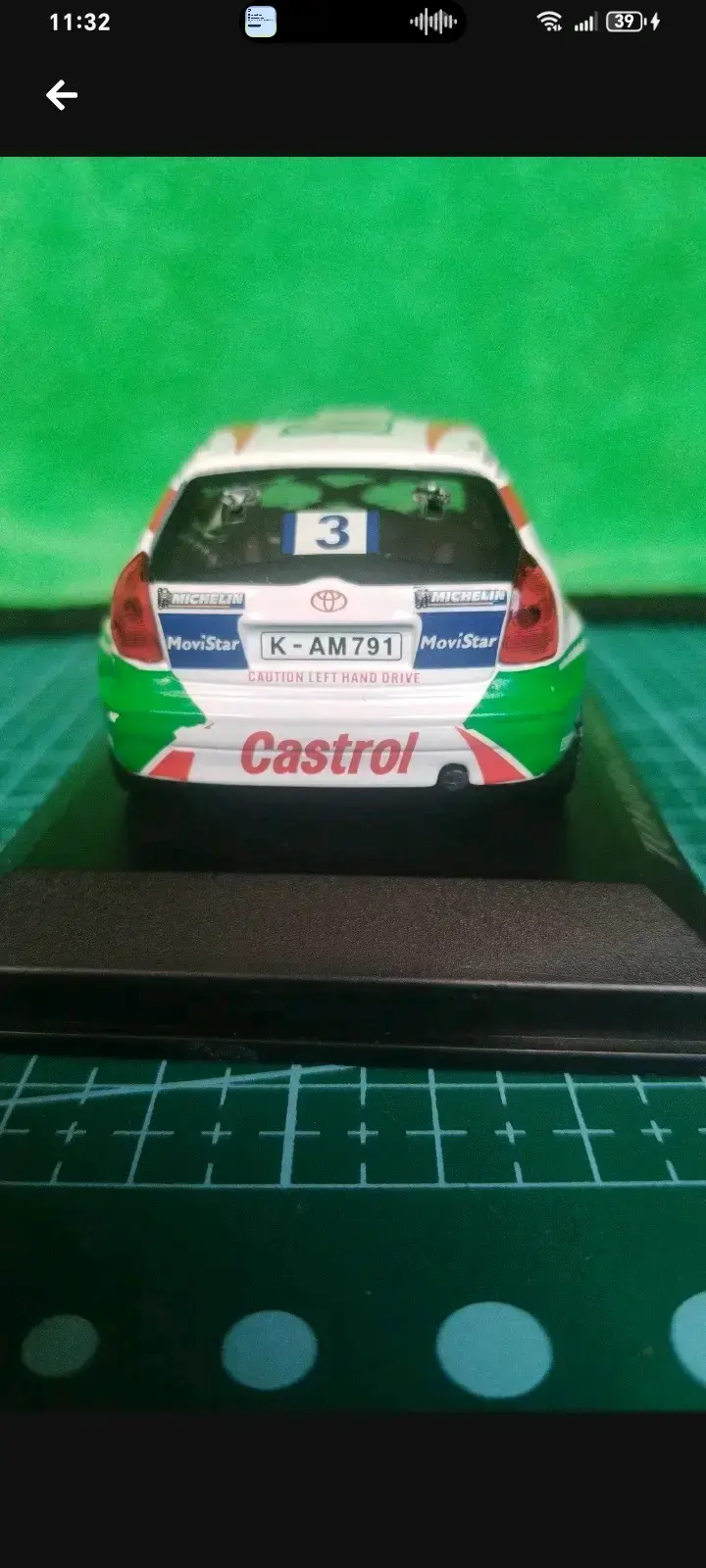 Modelo a escala Toyota Corolla WRC Rally 1999 - 4