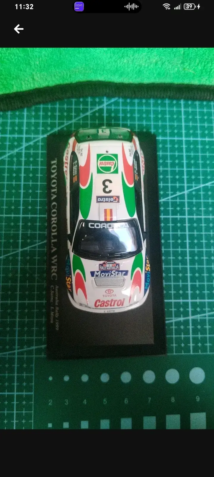 Modelo a escala Toyota Corolla WRC Rally 1999 - 5