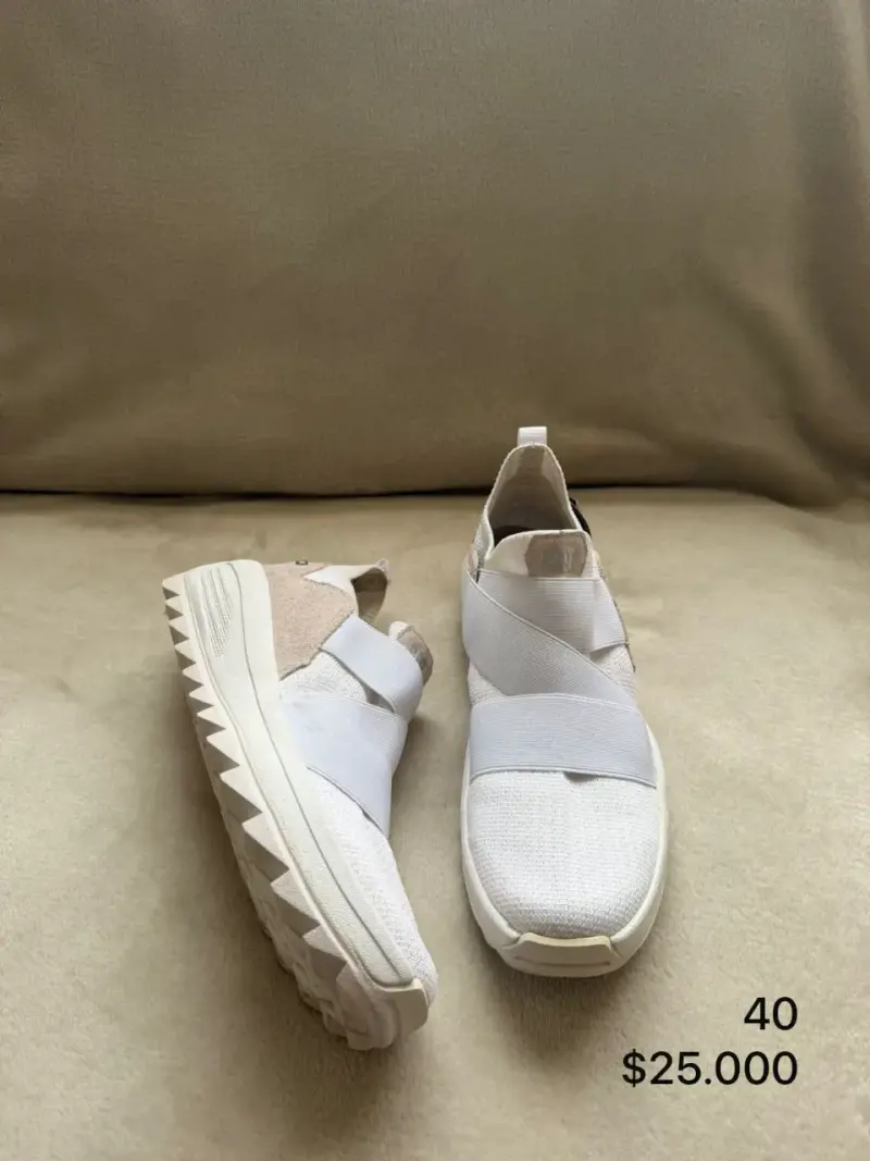 Botas blancas de cuero talla 41 y varios - 3