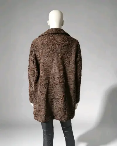 Abrigo Exclusivo Swakara Astracán Karakul Genuino - miniatura 5