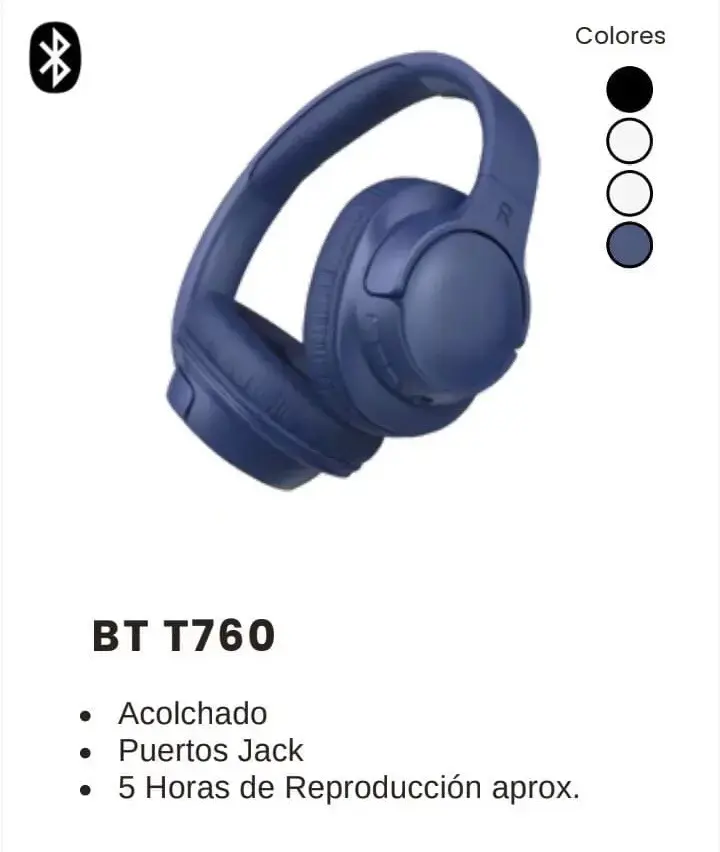 Audífonos inalámbricos T760 - 5