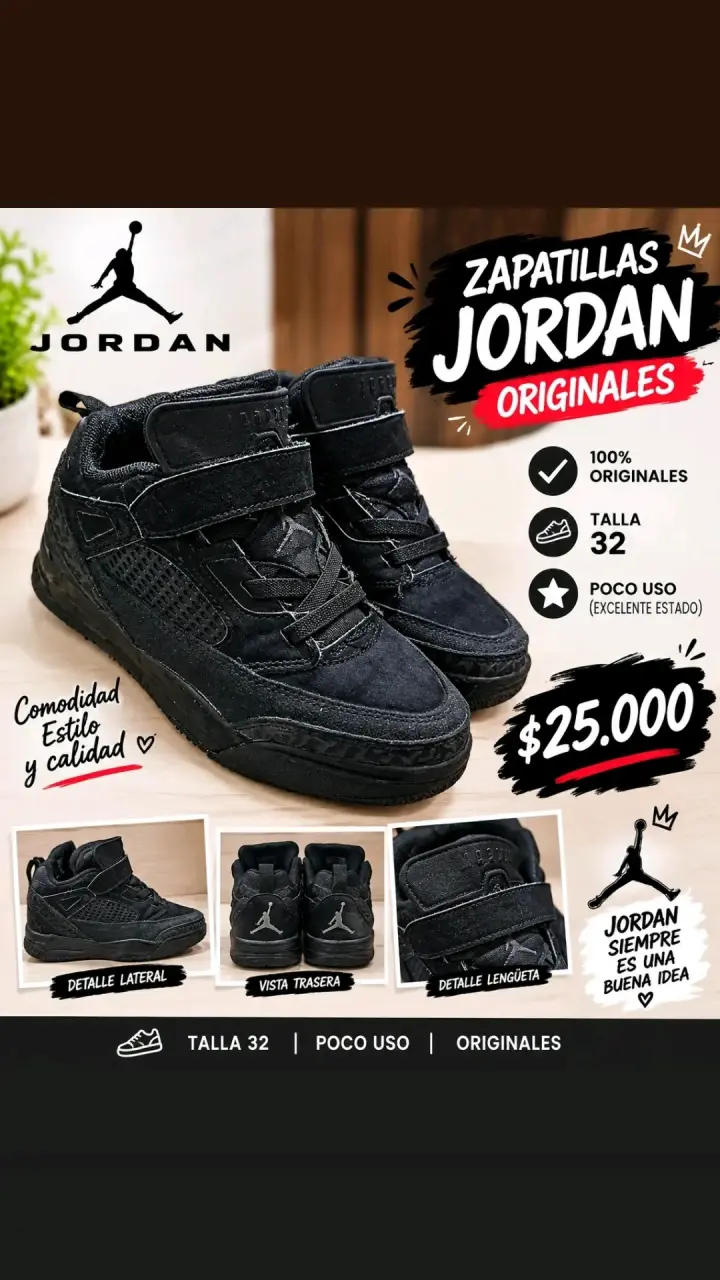 Zapatillas Jordan Originales Talla 32