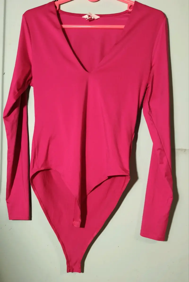 Body fucsia de manga larga H&M - 1