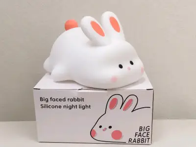 Lámpara de noche conejo de silicona - miniatura 2