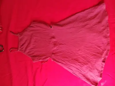 Vestido rojo sin mangas Garage - miniatura 1