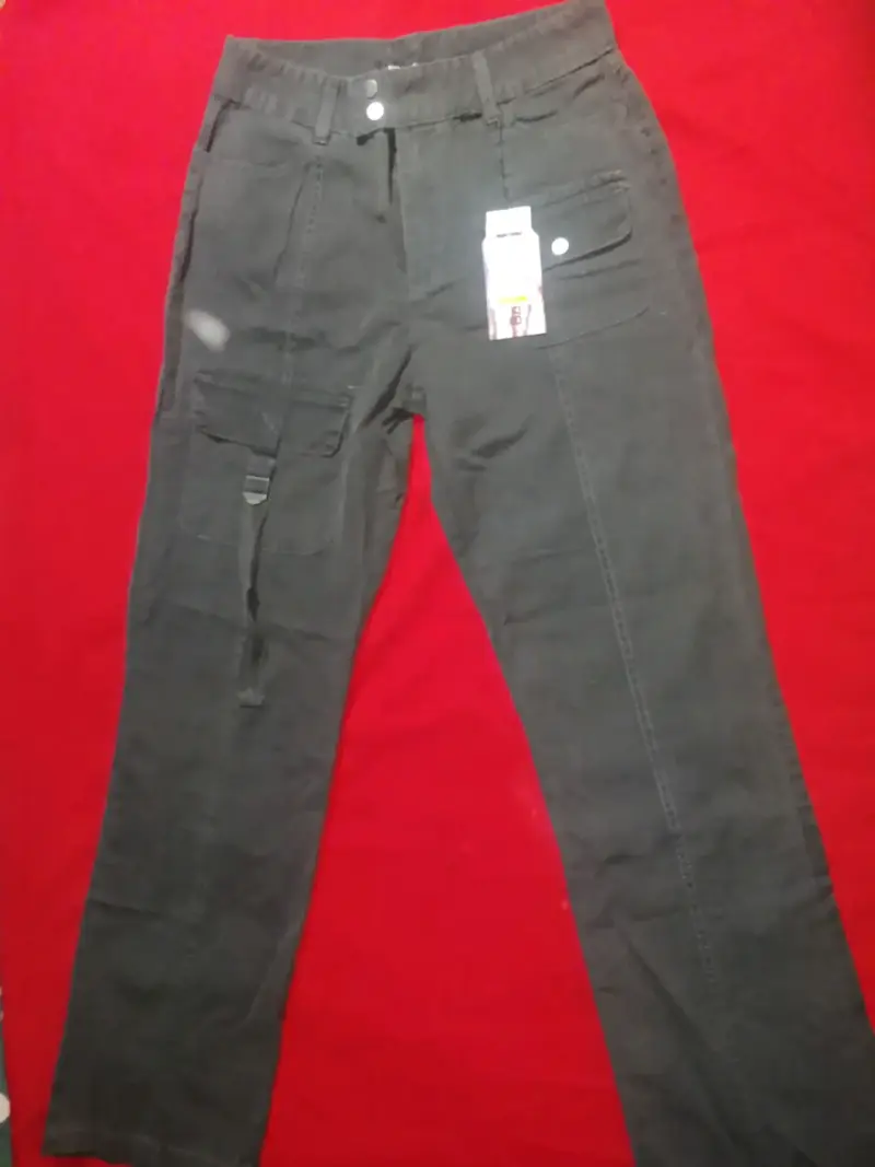 Pantalón cargo negro para mujer Barbados - 1