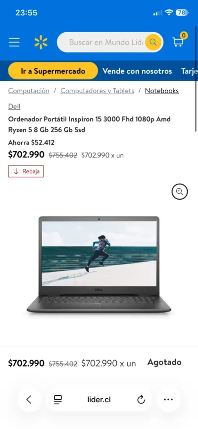 Laptop Dell Inspiron 15 3000 AMD Ryzen 5 - miniatura 4