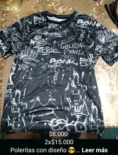 Poleras con exclusivos diseños baratas remate✅😎😏👌🫰 - miniatura 3