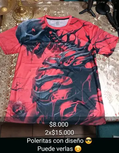Poleras con exclusivos diseños baratas remate✅😎😏👌🫰 - miniatura 4