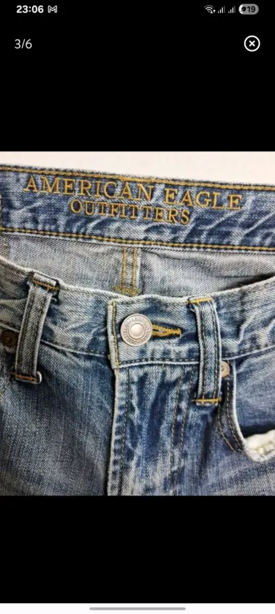Jeans American Eagle Slim Straight Azul - miniatura 3