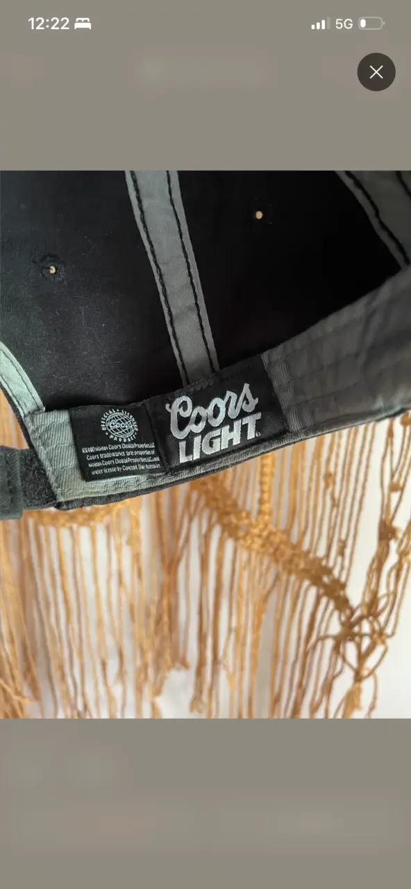 Gorra Negra Coors Light - 5