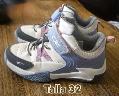 Zapatillas Skechers Niña Talla 32 Azul y Rosa - miniatura 4