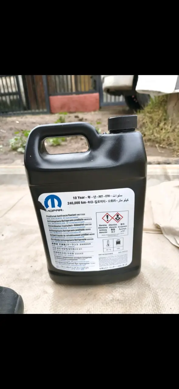 Anticongelante Mopar 10 años 3.78L