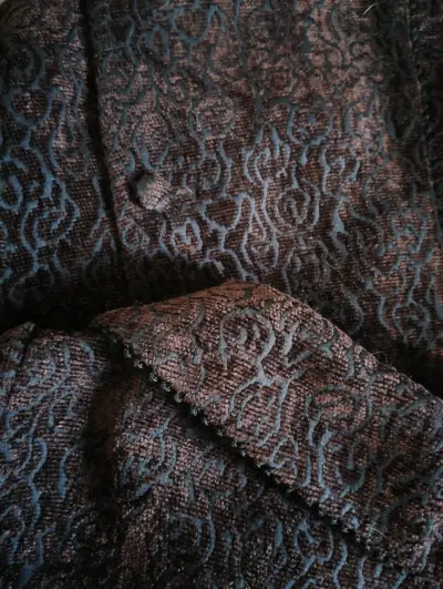 Chaqueta de terciopelo marrón Drapers L - miniatura 5