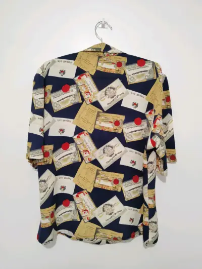 Camisa estampada Maurice Cadeaux vintage - miniatura 2