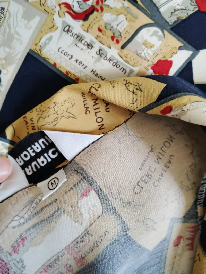Camisa estampada Maurice Cadeaux vintage - 4