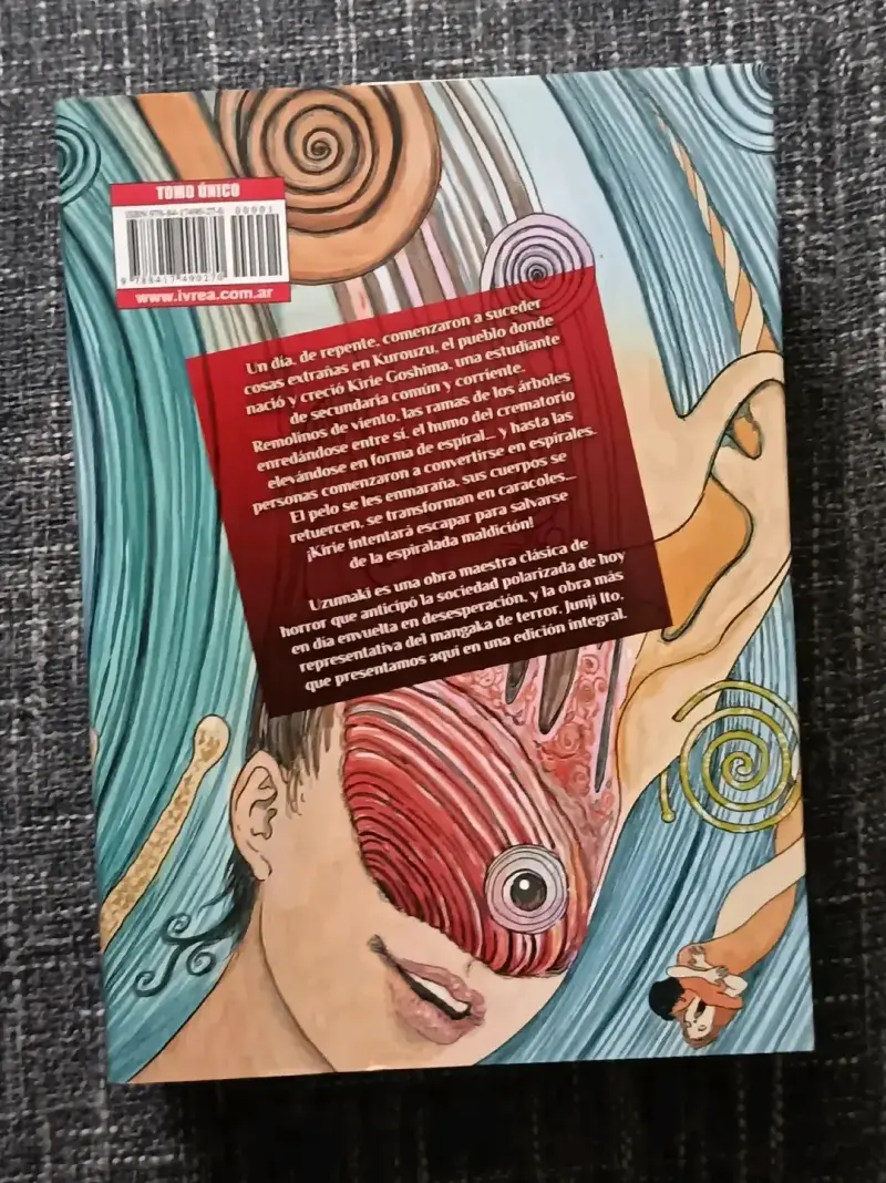 Manga Uzumaki de Junji Ito Edición Ivrea - 2