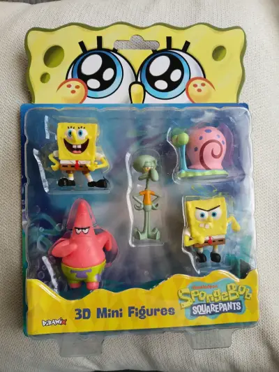 Set de Figuras 3D Mini de Bob Esponja - miniatura 1