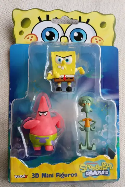 Set de Figuras 3D Mini de Bob Esponja - miniatura 1