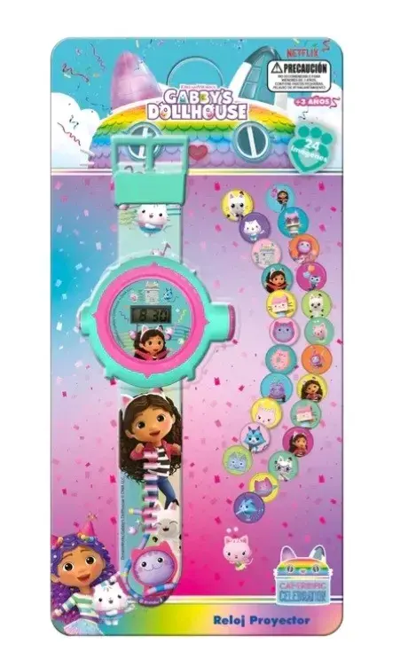 Reloj proyector infantil Gabby's Dollhouse - 1