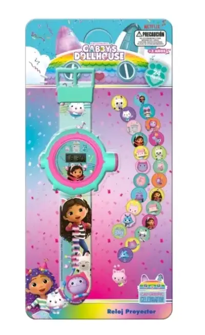 Reloj proyector infantil Gabby's Dollhouse - miniatura 1