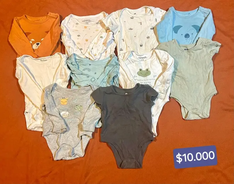 Lote de bodies para bebé de varias marcas