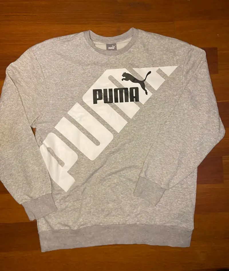 Polerón gris Puma talla L para hombre usado - 1