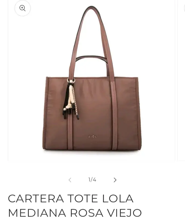 Cartera Tote Negra Mediana con Tres Divisiones - 6