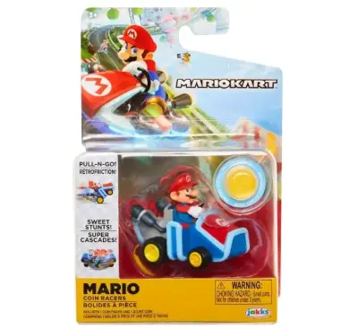 Figura de Mario Kart Coin Racers con vehículo - miniatura 1