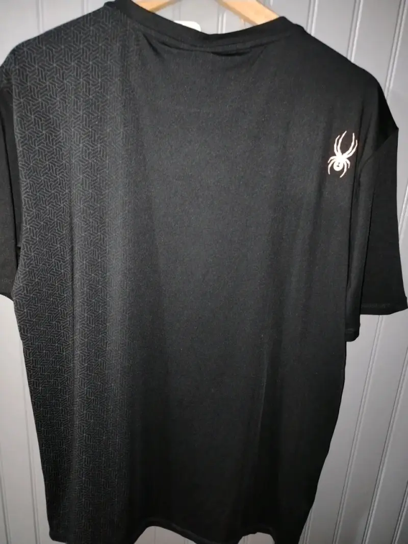 Polera Negra Spyder para Hombre - 2