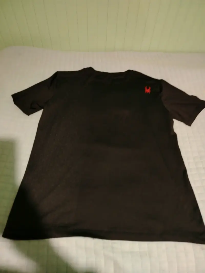 Polera Negra Spyder para Hombre - 3