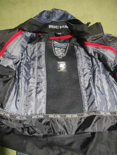 Chaqueta de moto Richa camuflada azul - miniatura 1