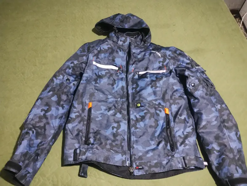 Chaqueta de moto Richa camuflada azul - 3