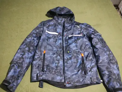 Chaqueta de moto Richa camuflada azul - miniatura 3