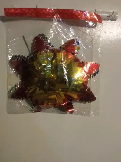Girnalda de Navidad 🎄 decorativa metálica - miniatura 1