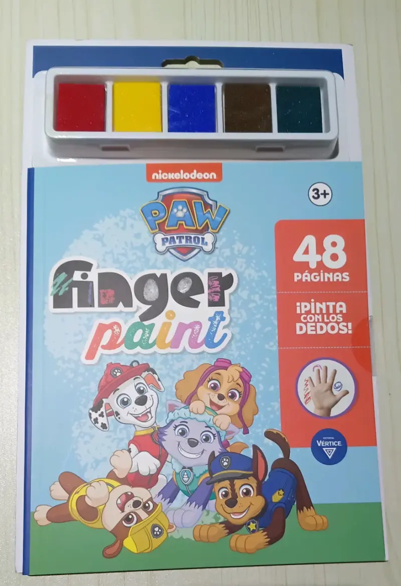 Libro de pintura con dedos Paw Patrol 48 páginas - 1